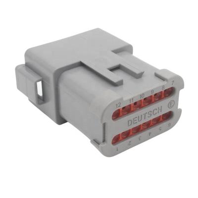 China Automotive receptacle 12 pin famale sensor wire crimp connector DT04-12PA-E003 for sale