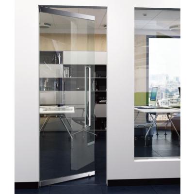 China Modern Aluminum Slim Glass Kitchen Double Swing Door Interior Flush Door for sale