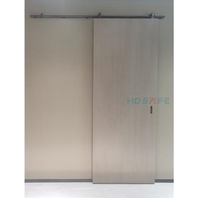 China Modern American Country Style Hotel MDF Knotty Pine Wood Sliding Barn Door Village Solid Wood Home Design for sale