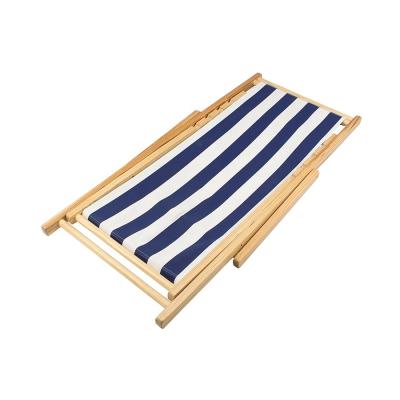 China Modern Adjustable Sling Outdoor Wooden Beach Sun Lounge Bamboo Folding Chair For Swimming Pool for sale