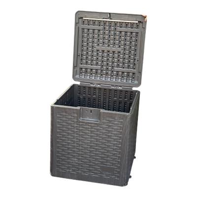 China Modern Deck Box Lockable Outdoor Garden Storage Box For Patio Cushion Pillows Pool Toy Tool for sale