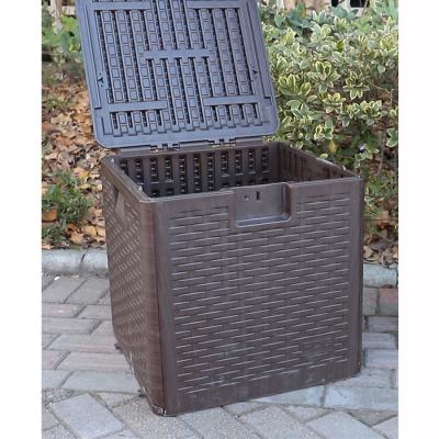 China 28 Gallon Modern Resin Plastic Outdoor Patio Storage Box For Outdoor And Indoor Use for sale