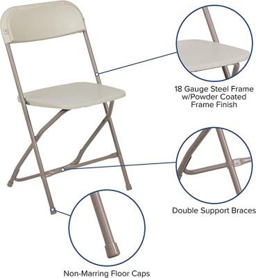 China Easy transport designed for commercial use plastic folding chairs for prayer for sale