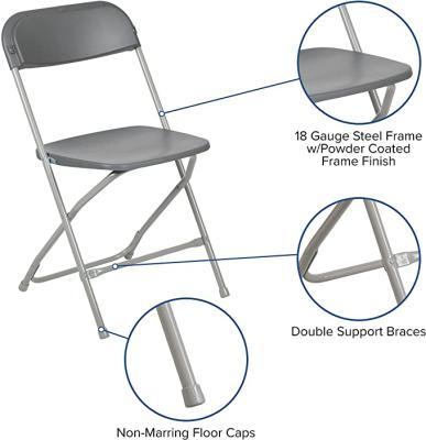 China Easy Carry Plastic Folding Chairs Stand Up To Heavy Duty Use For Event for sale