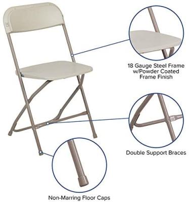 China Easy transport traditional white folding chairs for sale