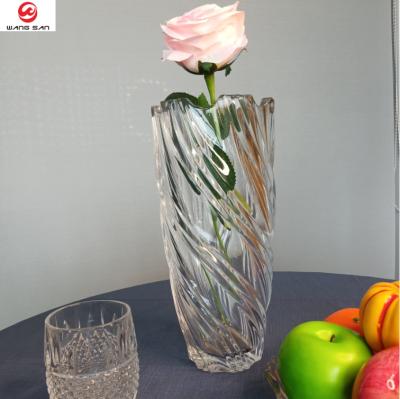 China Zhejiang Minimalist Home Deco Nature Inside With Elegant Transparent Elegant Glass Vases for sale