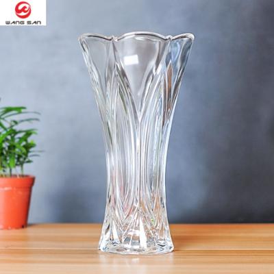 China Minimalist Zhejiang Customized Glass Clear Glass Vases Home Decor Vases Decorative Glass Vases for sale