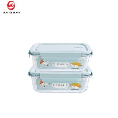 China BPA Microwavable Microwavable Dishwasher Safe Borosilicate Glass Food Storage Fridge Freezer Oven Storage Containers Set With Lids for sale