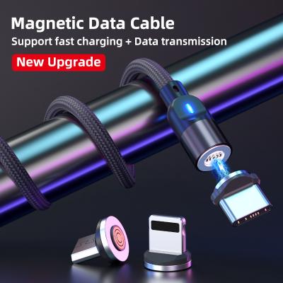 China Factory Direct MP3/MP4 Player Nylon Braided 3A Type C Cable Fast Charging 3 In 1 Magnetic Charger Data Line Logo Phones Free Shipping Fast For for sale