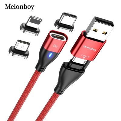 China MP3/MP4 Player 3.3ft 6.6ft PD 60W Type C to Magnetic Laptop USB Cable Type C to Mobile Phones 5A Fast Charging Data Transfer for sale