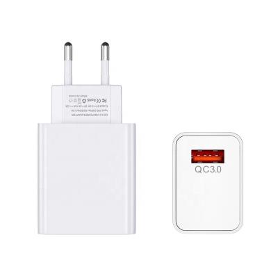 China QC3.0 USB Power Adapter Wall Charger Quick Charging Quick Charging EU Plug for Mobile Phone with 1 Year Warranty for sale