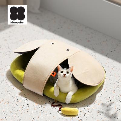 China MewooFun Cat Bed Cave Cat Bed Mean Around Elephant Shape Stocked Cat Bed Funny for sale