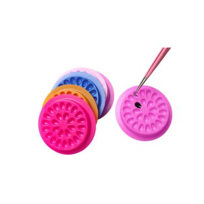 China Wholesale Glue Holder Veyelash False Eyelash Extension Glue Holder False Eye Lashes Extension Paddle Pads Plastic Pad for sale