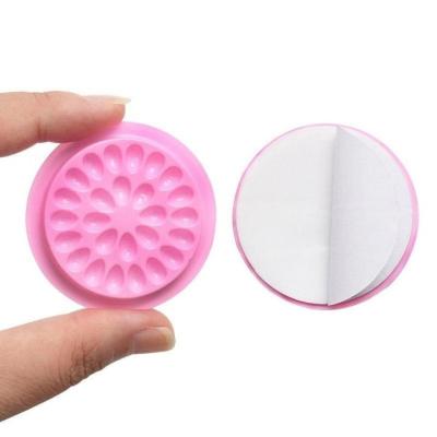 China Veyelash Glue Tray Glue Holder Glue Tile Disposable Colorful Plastic Palette Tools Extension Tool for sale