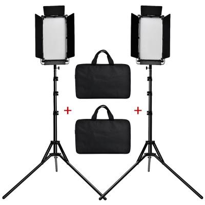 China Yes FOSOTO FT-1152 Photographic Lighting 3200K-5600K 75W 1152 LED Studio Light LED Visual Light with Tripod for Youtube Shoot for sale