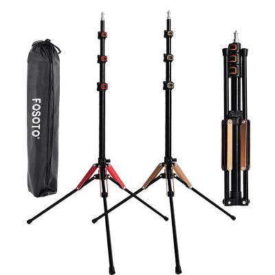 China Interesting Fosoto FT-195 1/4 Screw Socket Photos Folding Lightweight Tripod Stand For Photo Studio Softbox Video Photographic Youtube Flash Lighting Umbrellas for sale