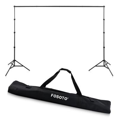 China fosoto 2.6*3m Aluminum Background View Backdrop Aluminum Alloy Background Support Stand System For Photography Photo Studio With Bag for sale