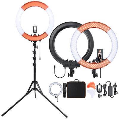 China Inch LED Ring Light Kit, 55W External Adjustable Color Temperature 3200K-5500K for YouTube, TikTok RL18 from USA Dropshipping 18 for sale