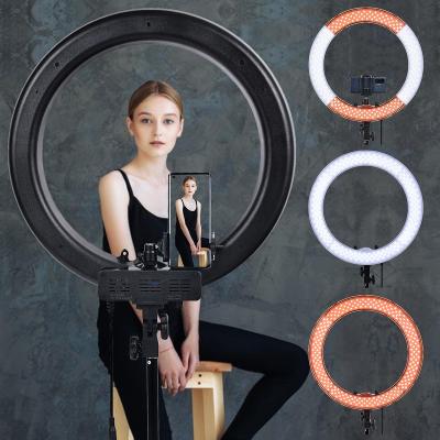 China Free shipping FOSOTO RL-18 from Philippines 18 inch tiktok LED ring light set with tripod stand for video studio Youtube camera phone RL-18 for sale