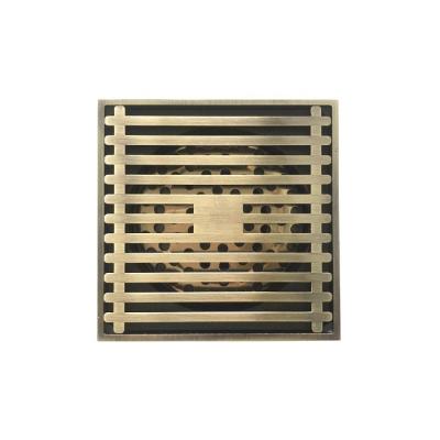 China Hofen Modern Antique Bronze Color Square 10*10cm Floor Drainer for sale