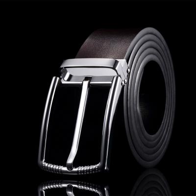 China Fashion/custom made high quality male casual genuine leather belt men business cowhide leather belt goods/classic business style men's belt for sale