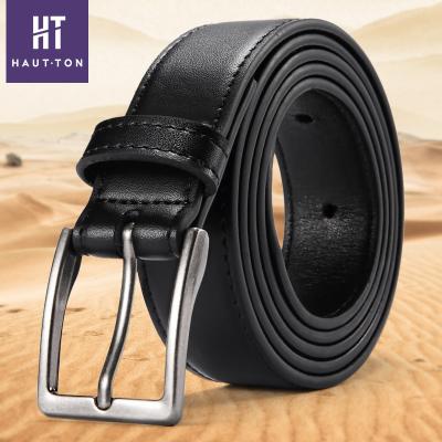 China Hot Selling Customized Pin Buckle Men Leather Belt Wholesale Pin Buckle Leather Men Belt Casual Belt for sale