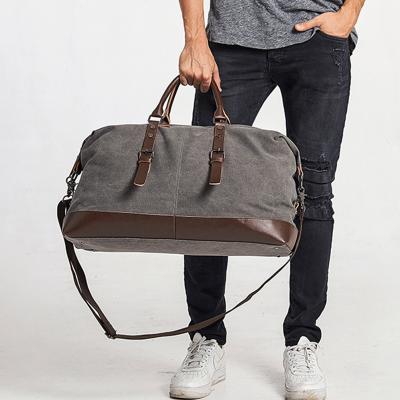 China Retro Large Capacity Canvas Men's Travel Duffel Bag For Men for sale