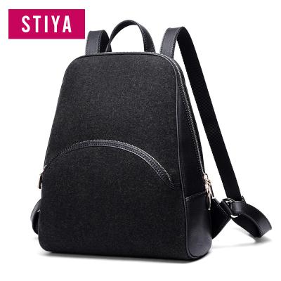 China sustainable & Fashion comfortable rucksack woman backpack leather backpack lady in stock for sale