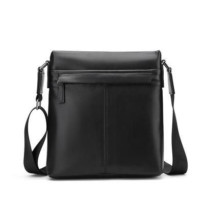 China Fashion GENUINE LEATHER Men's Messenger Bags Genuine Leather Business Casual Sling Sling Cross - Body Shoulder Bags for sale