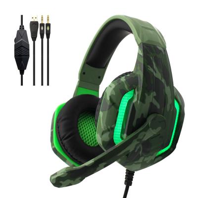 China Shenzhen Hot Headband Wholesale Stereo PC Gaming Headset Earphone With MIC LED Light Gamer For PS4 for sale