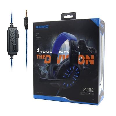 China Professional Headband Komc Factory PS4 Game Headset M202 Gamer PS4 Gaming Earphone For PS4 With Mic Switch for sale