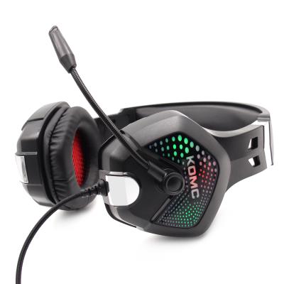 China RGB Headphones for PC USB - Stereo USB Game KOMC Headset for PC and with Volume and Mute Control for sale