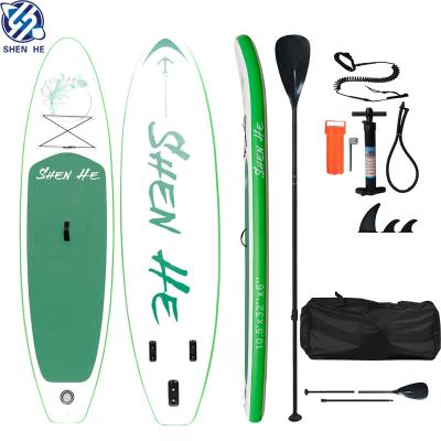 China China Manufacturers Unisex Inflatable Stand Up Paddle Board With Adjustable Paddle For Surfing for sale