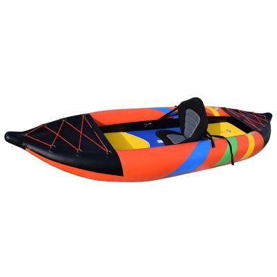 China Factory Sale PVC Paddle Rowing Boats PVC 1Person Inflatable Kayak for sale