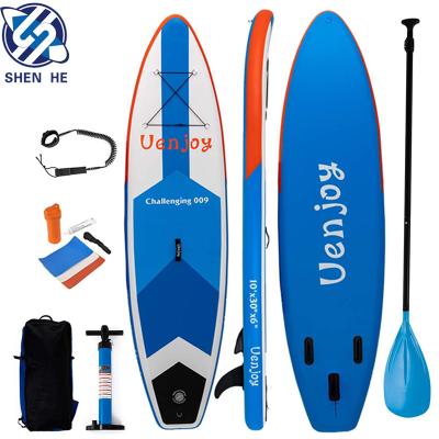 China Unisex SHEN IT Drop Shipping PVC Inflatable Hot Stamping Cheap SUPs Surf Paddle Board Isup Custom Surfboard for sale