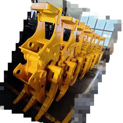 China Farms Excavator Manual Grab Mechanical Grapple Thumb Grab For Excavator for sale