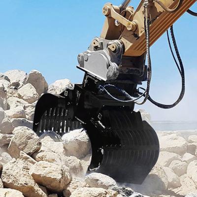 China Building Material Stores 1-3 Ton Mini Excavator Tri Grapple Demolition Grab for sale