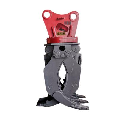 China Building Material Stores Excavator Hydraulic Rotating Grapple For Scrap Steel for sale