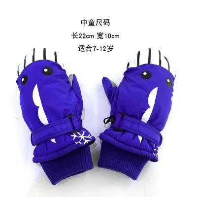 China Stretch Kids Ski Cartoon Lovely Plush Waterproof Protector Slip Gear Hand Autumn Warm Outdoor Thick And Windproof Baby And for sale