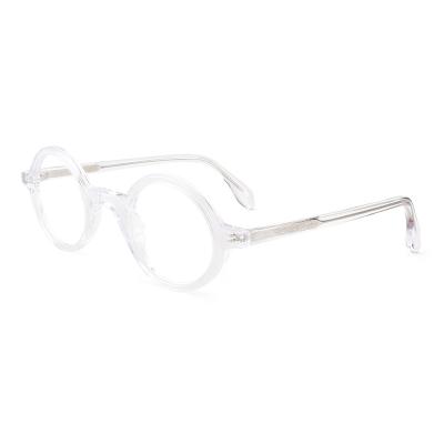 China 2022 Prescription High Quality Round Multicolor Thickened Glasses Frame Logo Acetate Glasses Frame Custom Made for sale