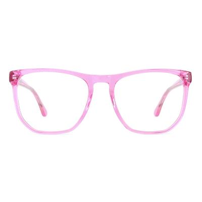 China European and American Fashion Prescription Style Frame Logo Acetate Glasses Frame Custom Women's Eyewear for sale