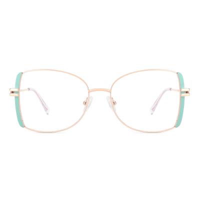 China 2022 New Ready Current Prescription Protector Eyes Classic Fashion Sexy Lenses Metal Glass Glasses for sale