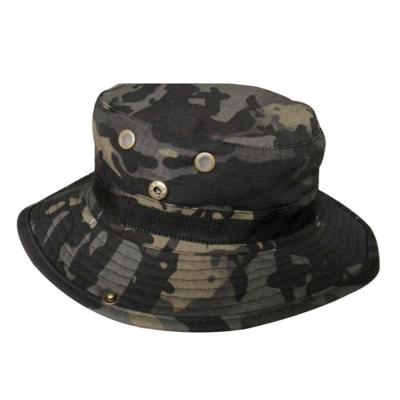 China breathable & Waterproof Tactical Military Camouflage Bucket Hat Wide Brim Boonie Sun Fishing Bush Booney for sale