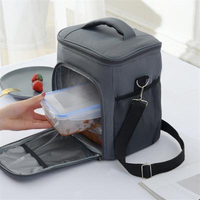 China Oxford Waterproof Nylon Portable Thermal Lunch Bags Convenient Lunch Box Tote Food Bags for sale