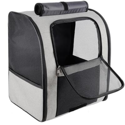 China Travel Pet Carrier Backpack Cat Dog Pets Chest Carrying Outdoor Breathable Foldable Bag for sale