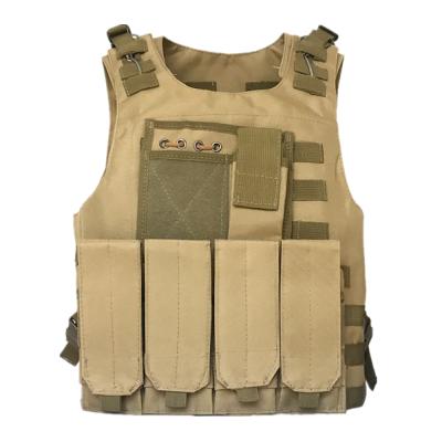 China Outdoor Waterproof Tactical Military Vest Army Vest Kick Plate Carrier Combat Training Customized Size for sale