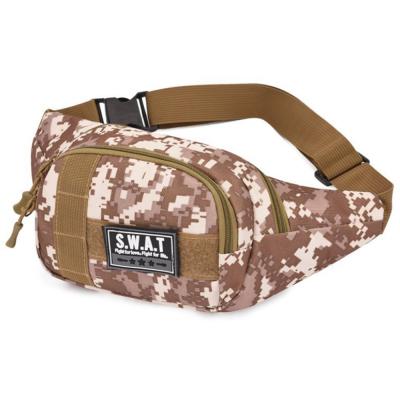 China Water Proof Fashion Waist Bag Camouflage Travel Bum Belt Bag Phone Zipper Tactical Pocket Packs for sale