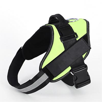 China Personalized Dog Collar Hand Strap NO PULLING Reflective Adjustable Pet Harness Dog Training Vest for sale