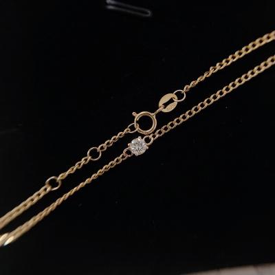 China FASHIONABLE wholesale real gold 18k au750 natural diamond wire rose bracelet luxury original newcomers fine jewelry for sale