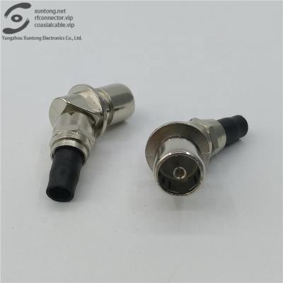 China RF Assembled Female TV To Female F Socket With Nickel Plated Female Wiring Connector RF Coaxial Adapter for sale